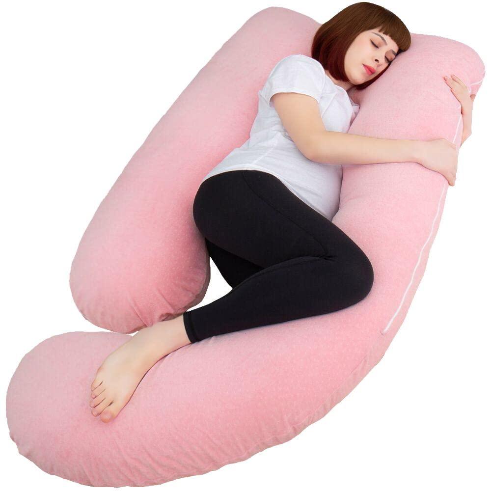 AMCATON 60 Inch Pregnancy Pillows for Sleeping, Extra Large U Shaped Body Pillow, Pregnancy Pillow, Maternity Pillow for Pregnan