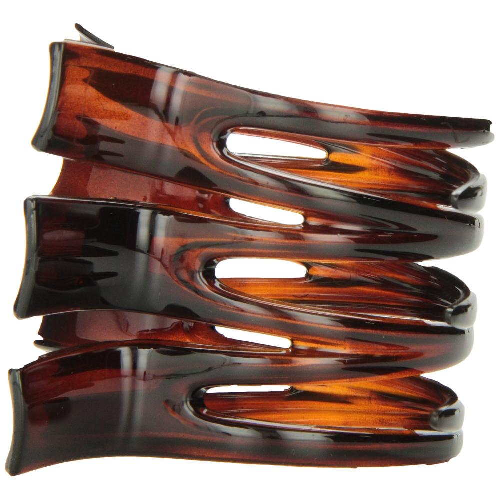 International Caravan Caravan Triple Xxx Large Hair Claw Will Hold Any Amount Of Hair And Not Give Way In Tortoise Shell, unisex
