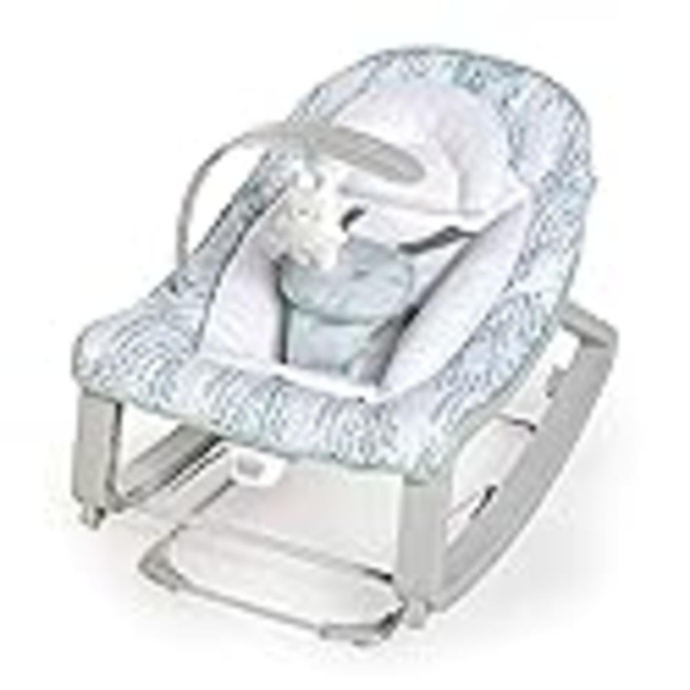 Ingenuity Keep Cozy 3-in-1 Grow with Me Vibrating Baby Bouncer Seat & Infant to Toddler Rocker, Vibrations & -Toy Bar, 0-30 Mont