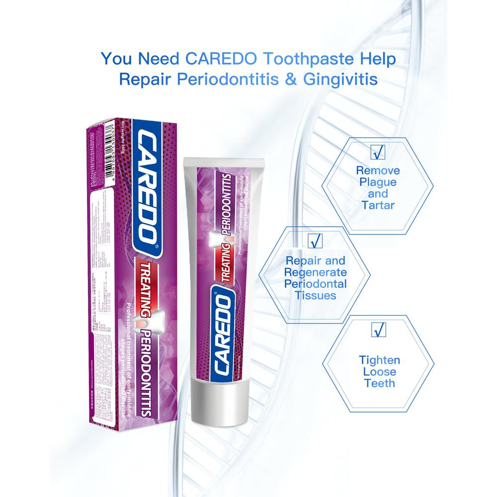 CAREDO Healing Periodontitis Treatment At Home Toothpaste, Periodontal ...