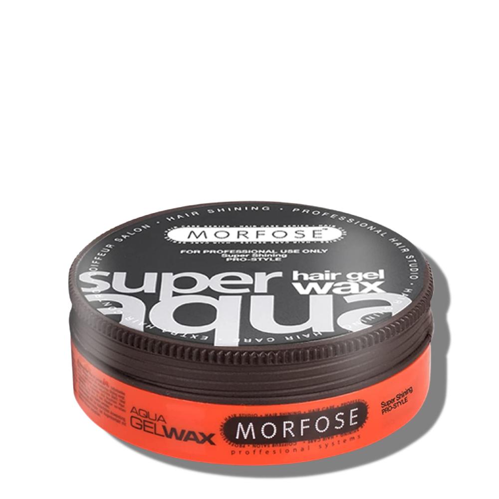 Morfose Super Aqua Hair Gel Wax with Strong Flexible 4 Hold, All Day Long, Hair Wax for Women and Men, Edge Wax, Gel Wax, Manage