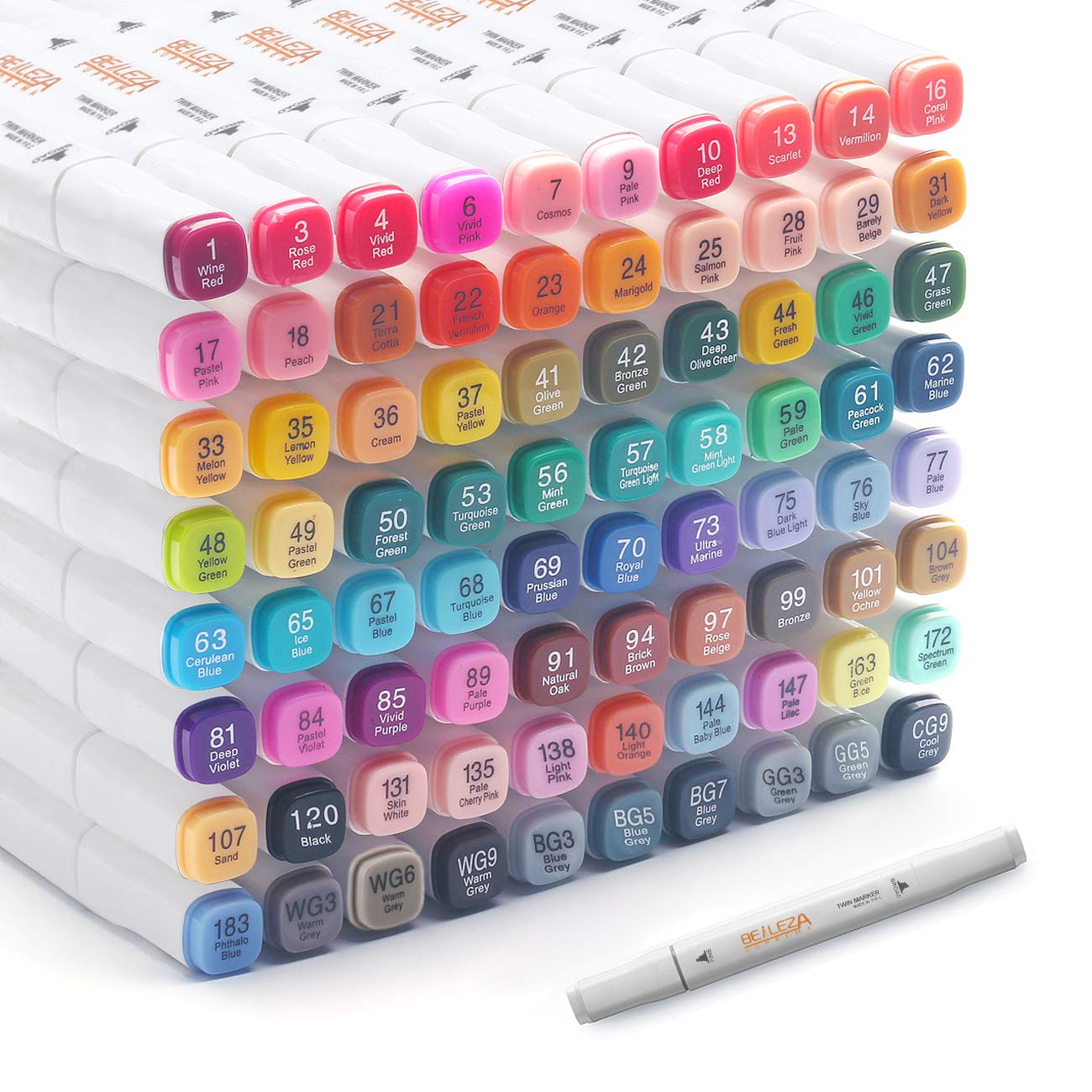 belleza suprema Alcohol Markers 80 Colors Art Markers Professional Markers  Art Pen Dual Tips Permanent Marker