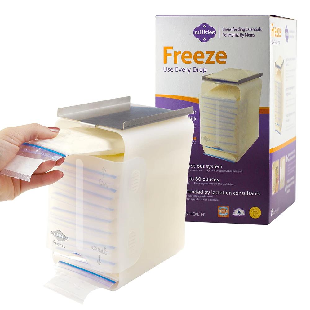 Milkies Fairhaven Health Milkies Freeze Organizer for Breast Milk Storage Bags, Container Storing System for Freezing Breastmilk to Feed
