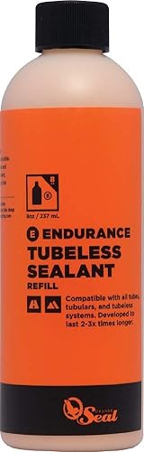 Orange Seal Endurance Formula Bicycle Tire Sealant for Road, Mountain Bike, CX, BMX, and Tri Bikes (8oz)