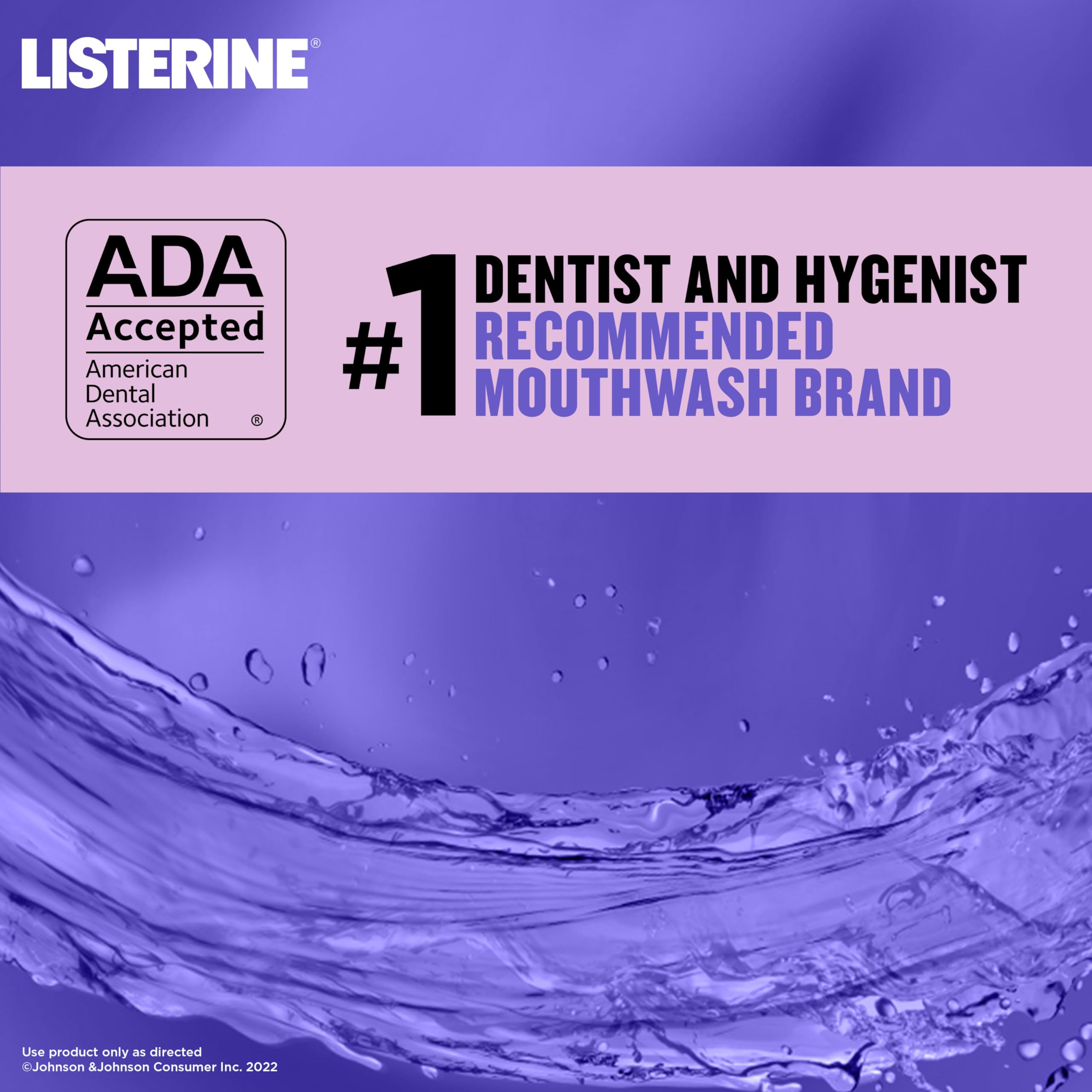 Listerine Smart Rinse Kids Mouthwash, ADA Accepted, Alcohol-Free Anticavity Fluoride Mouthwash, Oral Rinse for Cavity Protection