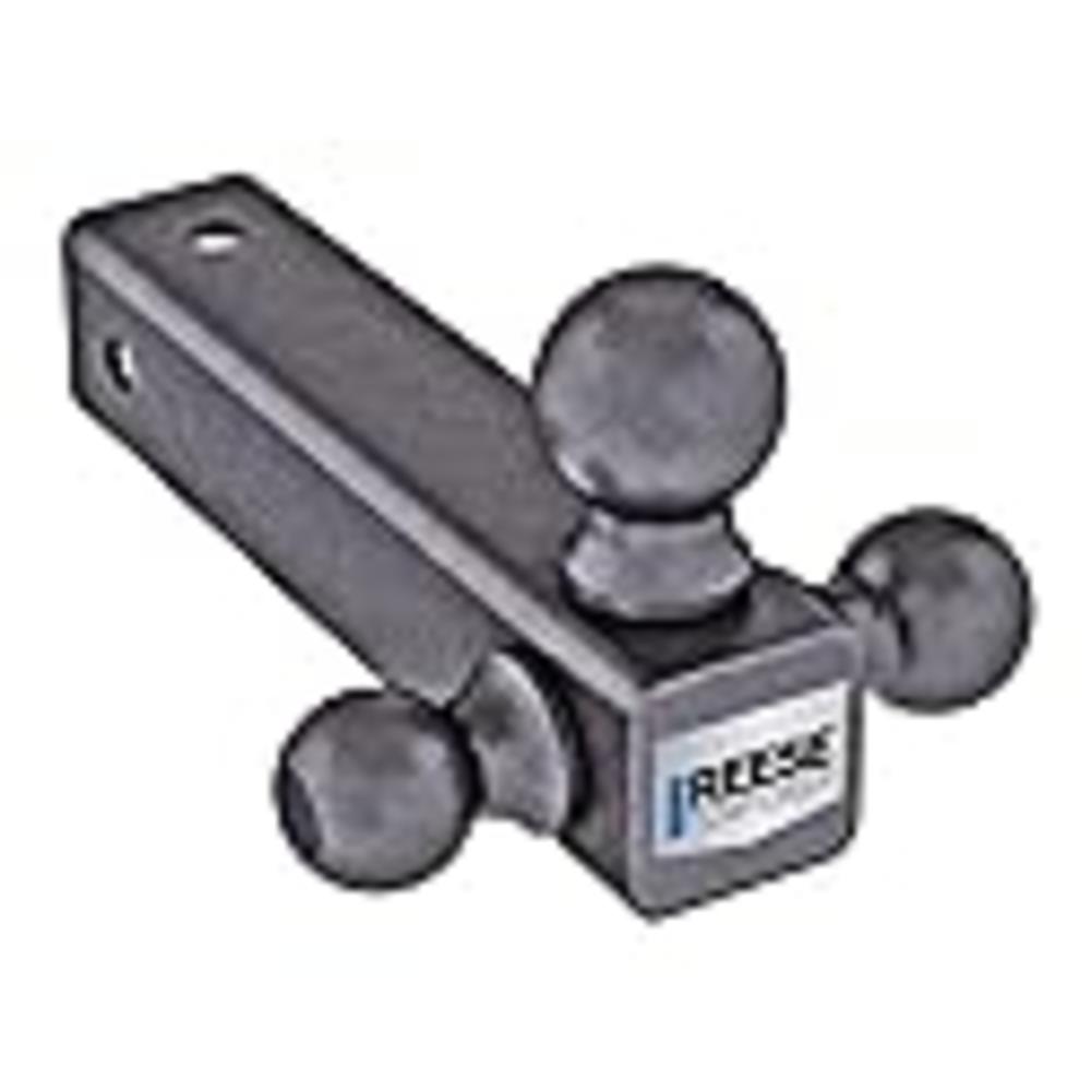 Reese Towpower Reese 7068820 Tri-Ball Trailer Hitch Ball Mount, 14,000 lbs. Capacity, Fits 2-1/2 in. Receiver, Black