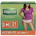 Depend For Women Fit-Flex Underwear Small/Medium - 21 CT