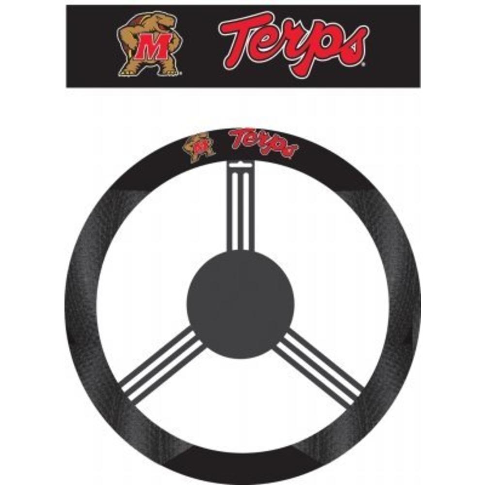 Fremont Die NCAA Maryland Terps Poly-Suede Steering Wheel Cover, Maryland Terrapins