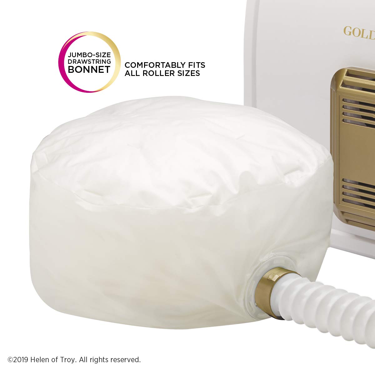 Gold N Hot Gold 'N Hot Professional Ionic Soft Bonnet Hair Dryer | Reduce Frizz for Natural, Healthy-Looking Hair