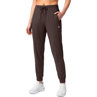G Gradual Women's Joggers Pants with Zipper Pockets Tapered Running  Sweatpants for Women Lounge, Jogging (Brown, Medium)