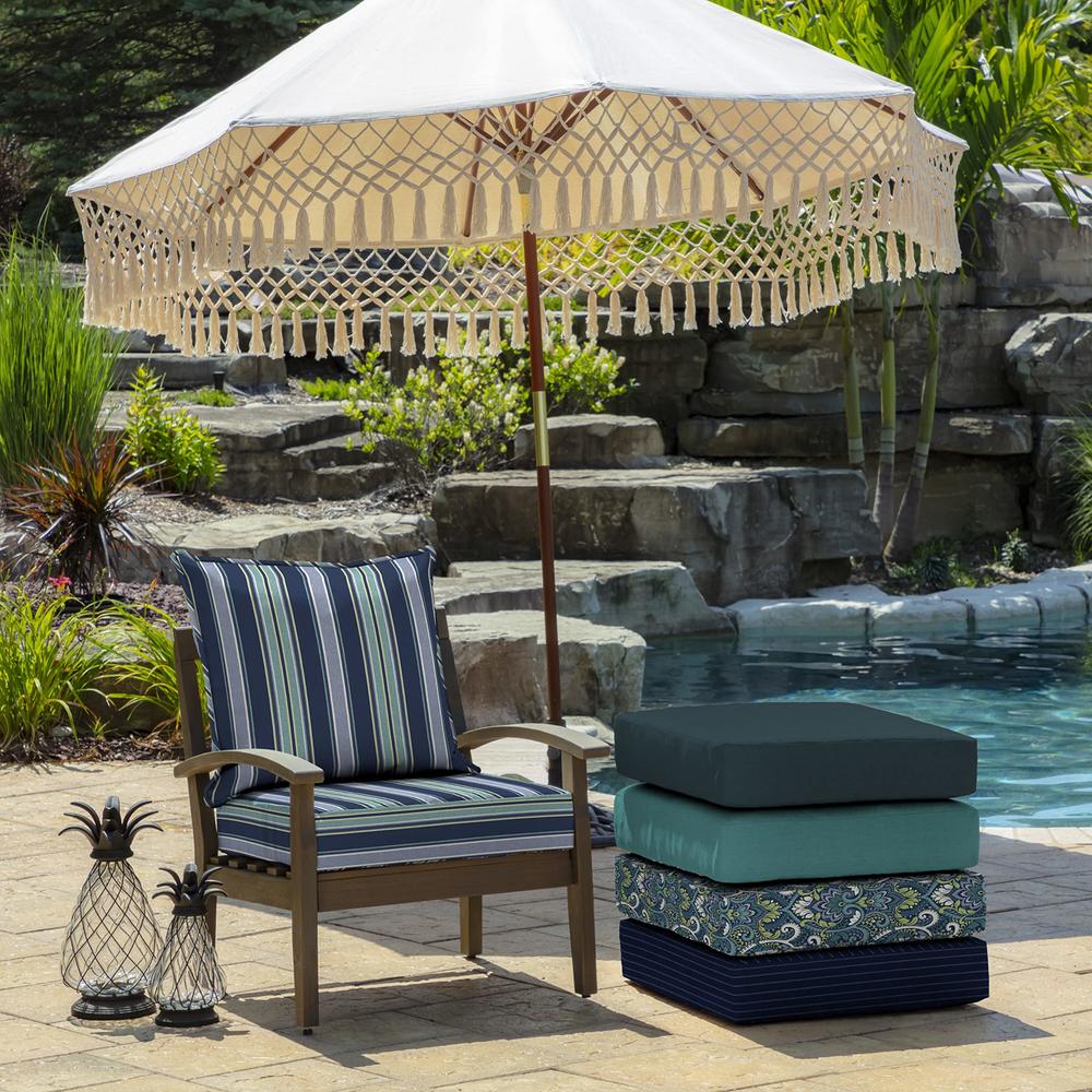 Arden Selections Outdoor Deep Seat Cushion Set, Water Repellant, Fade Resistant, Deep Seat Bottom and Back Cushion for Chair, So