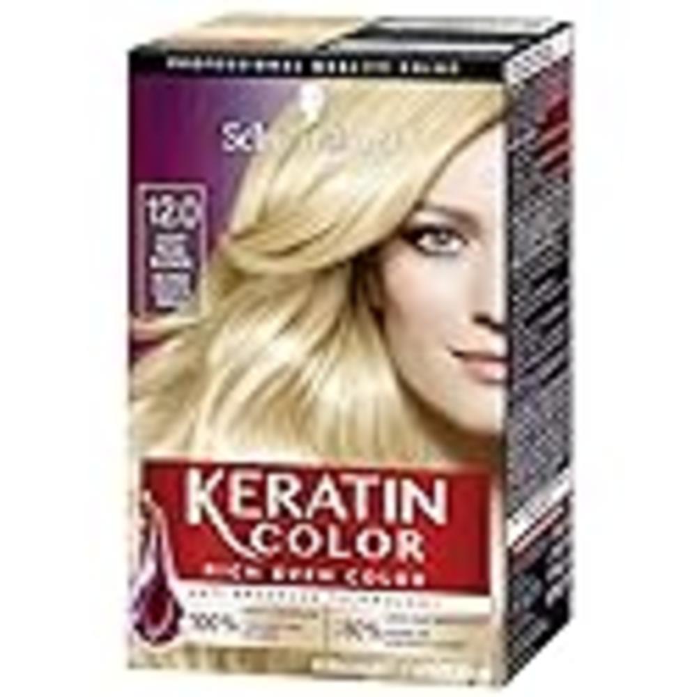 Schwarzkopf Keratin Color Permanent Hair Color Cream, 12.0 Light Pearl Blonde