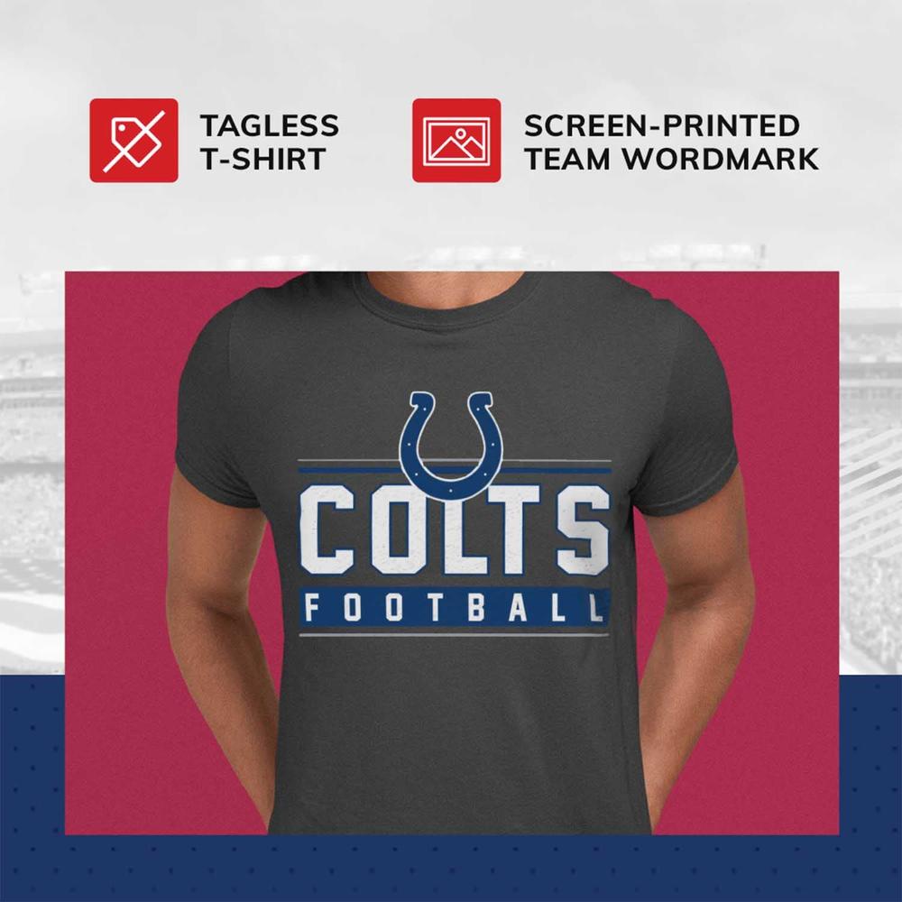 Team Fan Apparel NFL Adult MVP True Fan T-Shirt - Cotton & Polyester - Show Your Team Pride with Ultimate Comfort & Quality (Ind