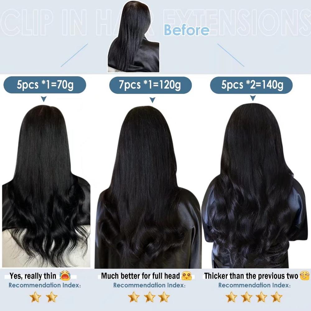 LaaVoo Clip in Hair Extensions Human Hair Ombre Balayage Real Hair Extensions Clip ins Human Hair Light Brown to Ash Blonde Mix
