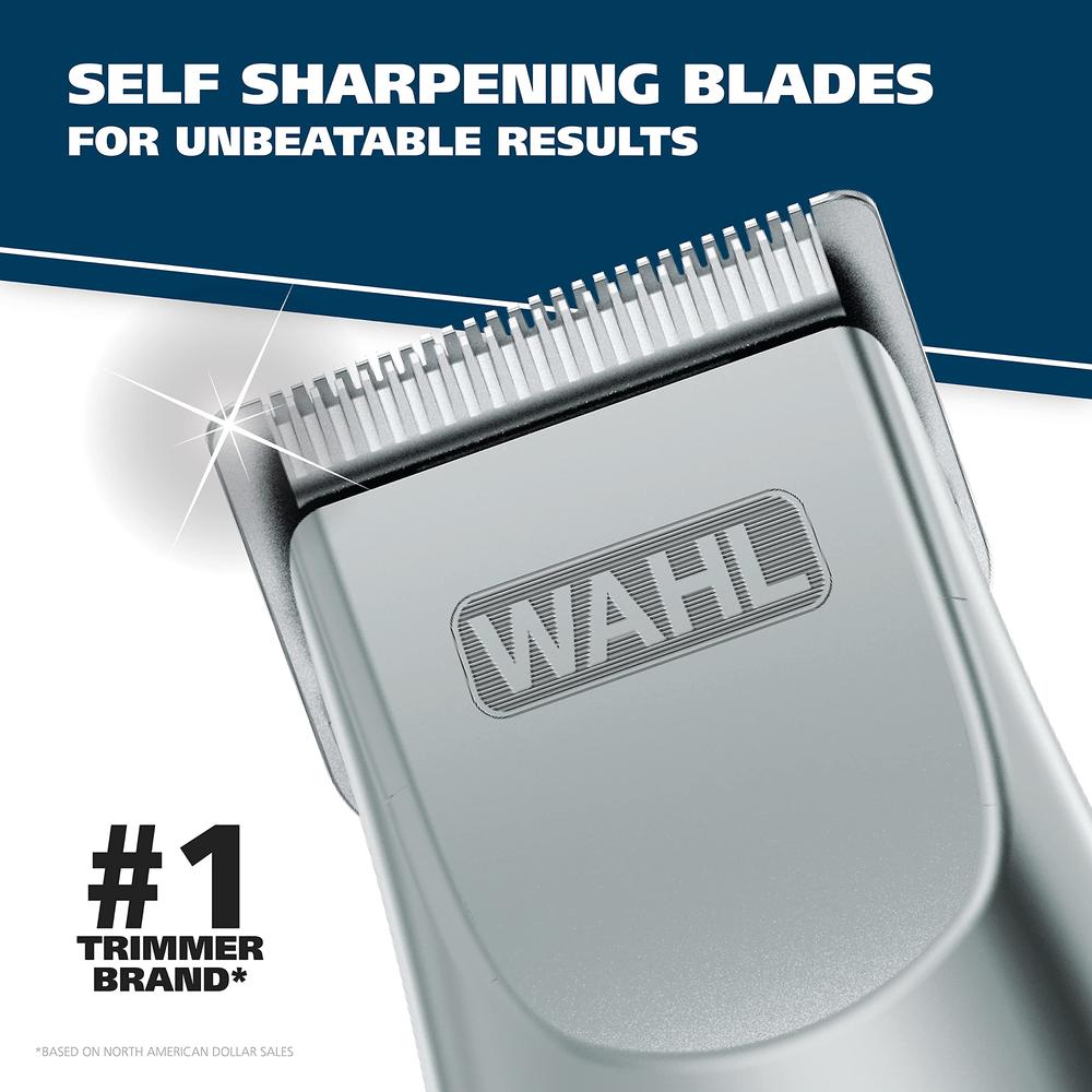 WAHL Groomsman Battery Operated Beard Trimming kit for Mustaches, Hair, Nose Hair, and Light Detailing and Grooming with Bonus W