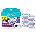 Gillette Venus Deluxe Smooth Swirl Womens Razor Blade Refills, 6 Count, Moisture Ribbon to Protect Against Irritation (Pack of 1