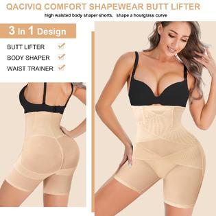 QACIVIQ Tummy Control Shapewear Panties for Women High Waist Trainer Butt  Lifter Seamless Body Shaper Slip