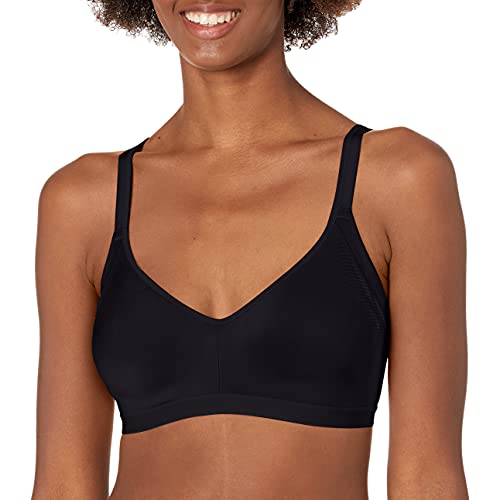 Warner's womens Blissful Benefits Underarm-smoothing With Seamless Stretch  Wireless Lightly Lined Comfort Rm3911 T Shirt Bra, Bl