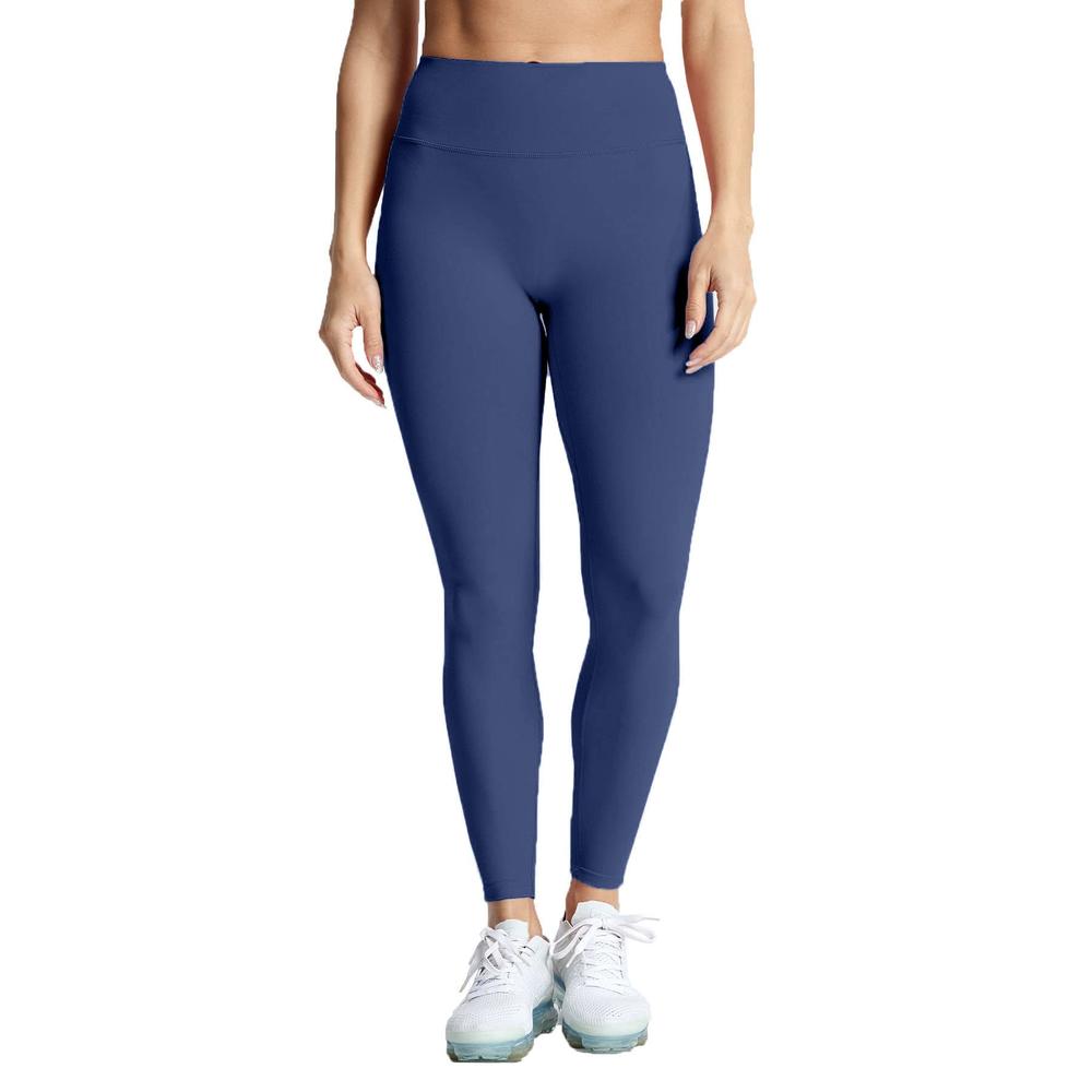 Aoxjox High Waisted Workout Leggings for Women Compression Tummy Control Trinity Buttery Soft Yoga Pants 26" (Navy, 3X-Large)