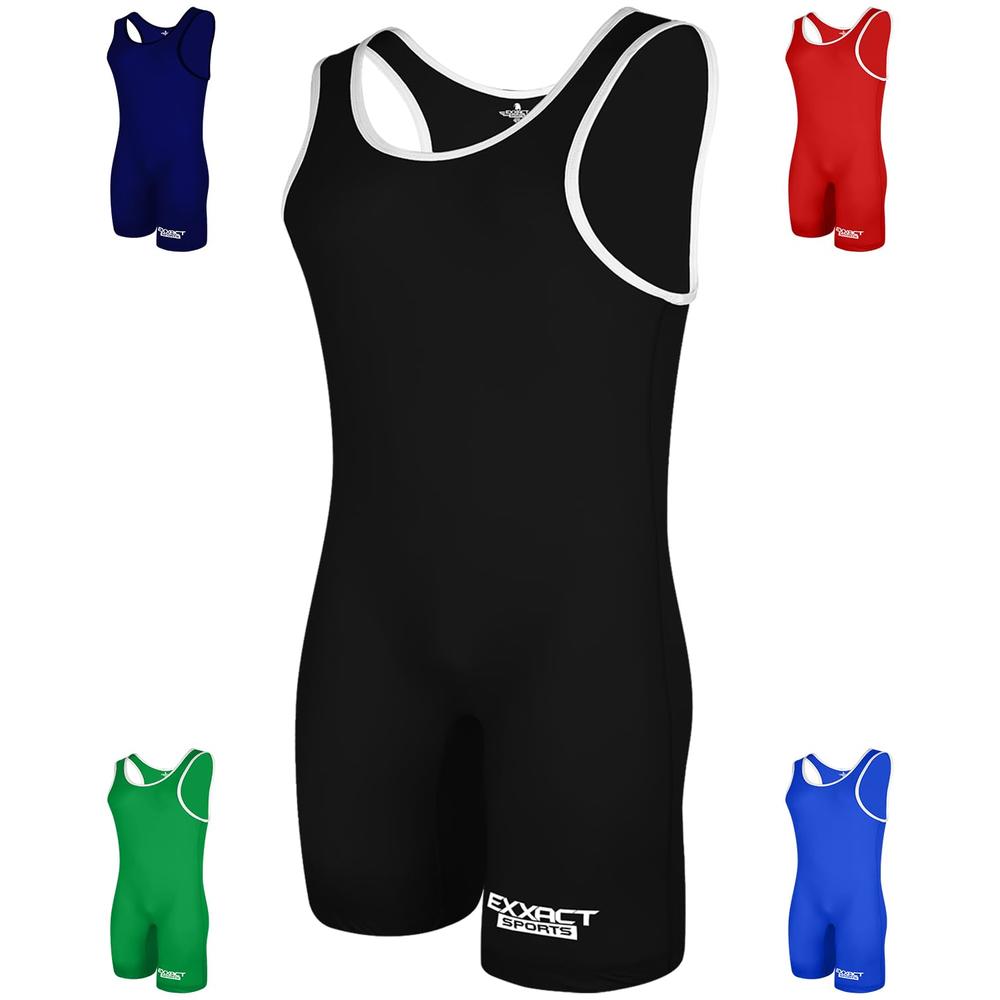 Exxact Sports Plain Wrestling Singlet, Powerlifting Singlet Youth ...