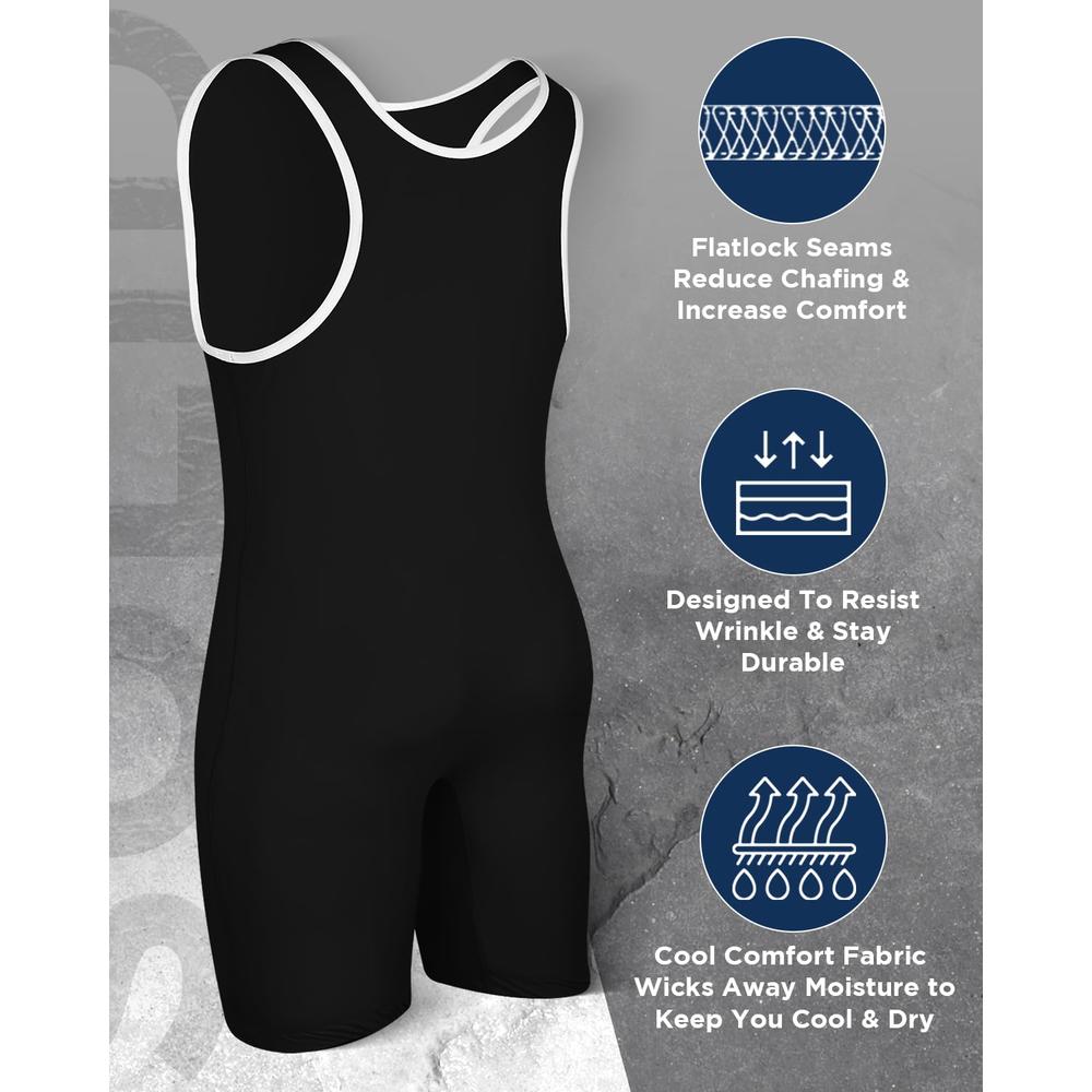 Exxact Sports Plain Wrestling Singlet, Powerlifting Singlet Youth ...