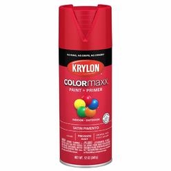 Krylon® 5574 K05574007 COLORmaxx, Pimento, Satin-12 Ounce Aerosol Paint, (Pack of 1)