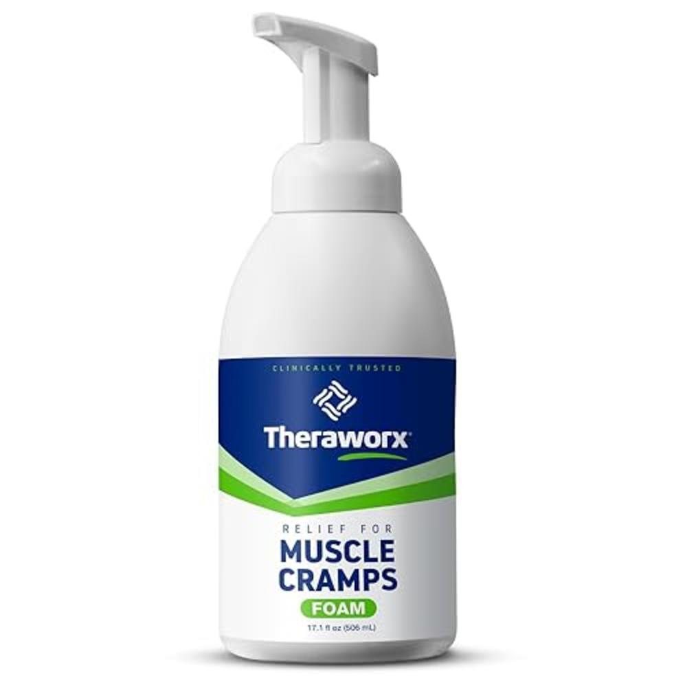 Theraworx Relief for Muscle Cramps Foam Fast-Acting Muscle Spasm, Leg Soreness and Foot Relief - 17.1 oz - 1 Count