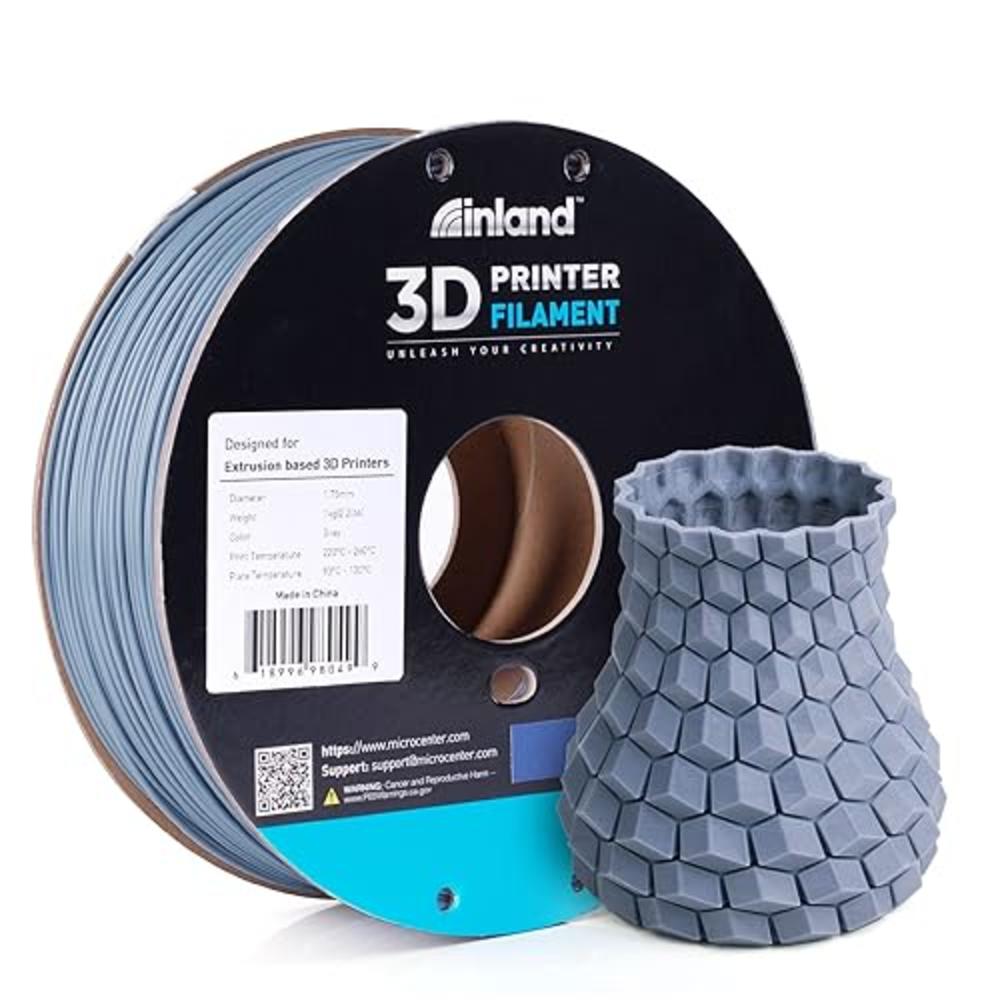 Inland Micro Center Inland ABS Filament, ABS 3D Printer Filament 1.75mm, Dimensional Accuracy +/- 0.03 mm - 1kg Cardboard Spool (2.2 lb