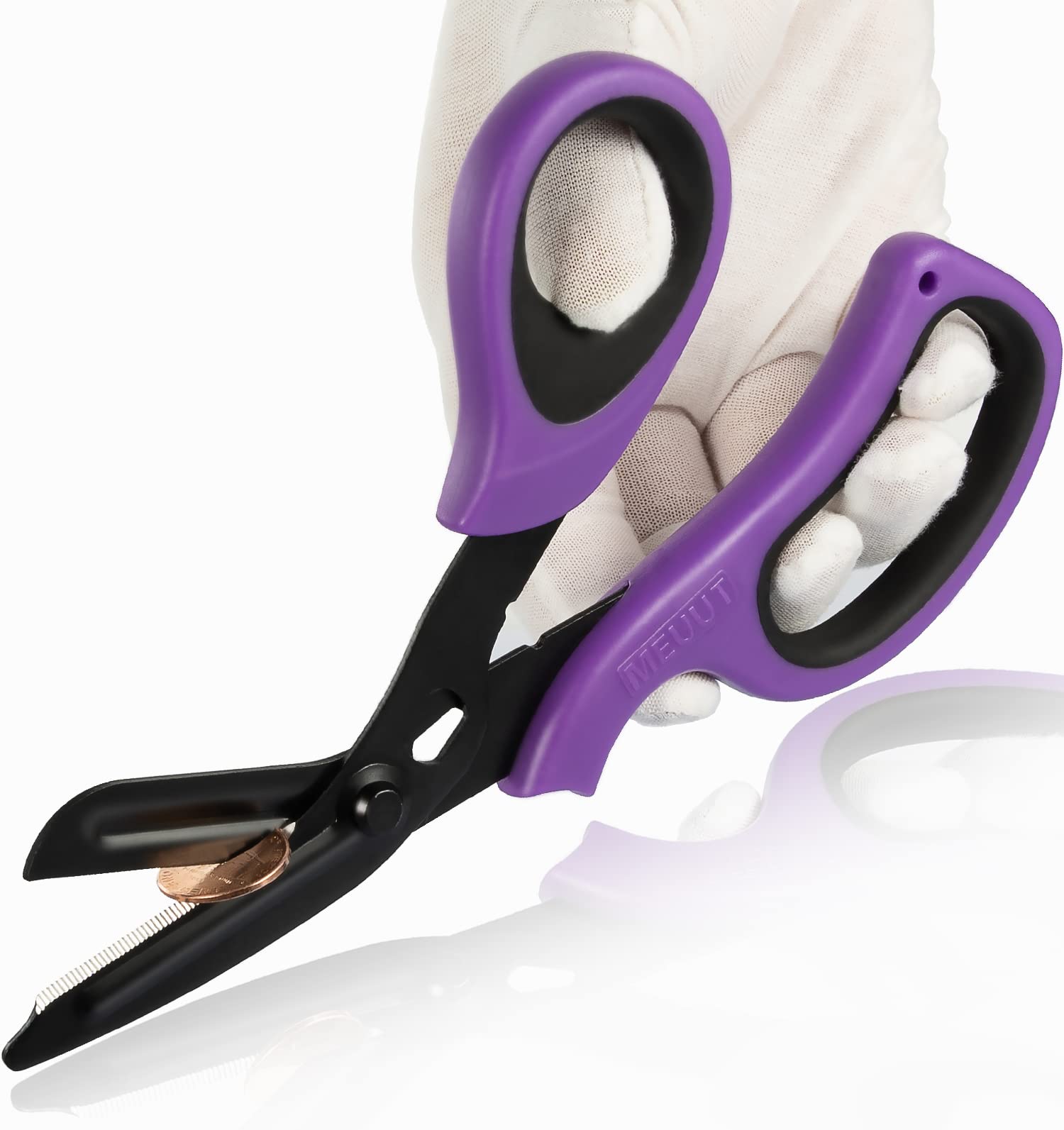MEUUT Trauma Shears Bandage Scissors -8 inch Heavy Duty Medical Scissors for Nurses Surgical Grade Shears EMT Scissors for EMT W