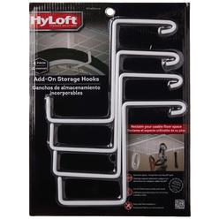 HyLoft 00212 Add-On Storage Hook Accessory for HyLoft Model-540 Ceiling Rack, 4 Count , White