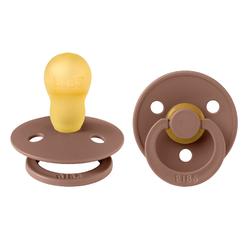 BIBS Pacifiers | Natural Rubber Baby Pacifier | Set of 2 BPA-Free Soothers | Made in Denmark | Woodchuck | Size 18-36 Months