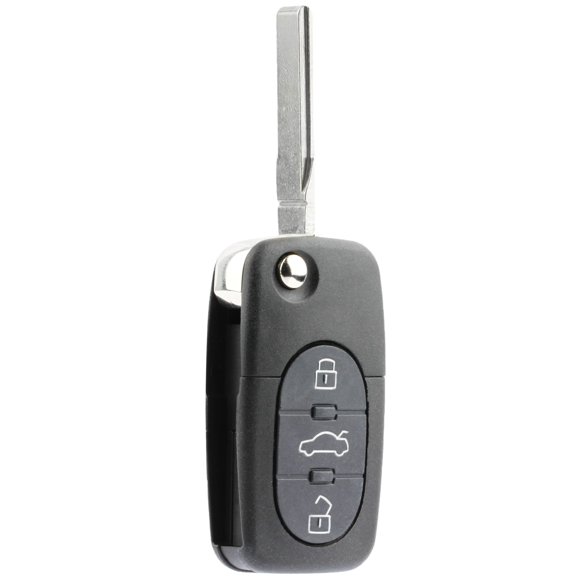 USARemote Replacement Keyless Entry Remote Flip Key Fob fits 1998 1999 2000 2001 VW Beetle, Golf, Jetta, Passat (HLO1J0959753F)