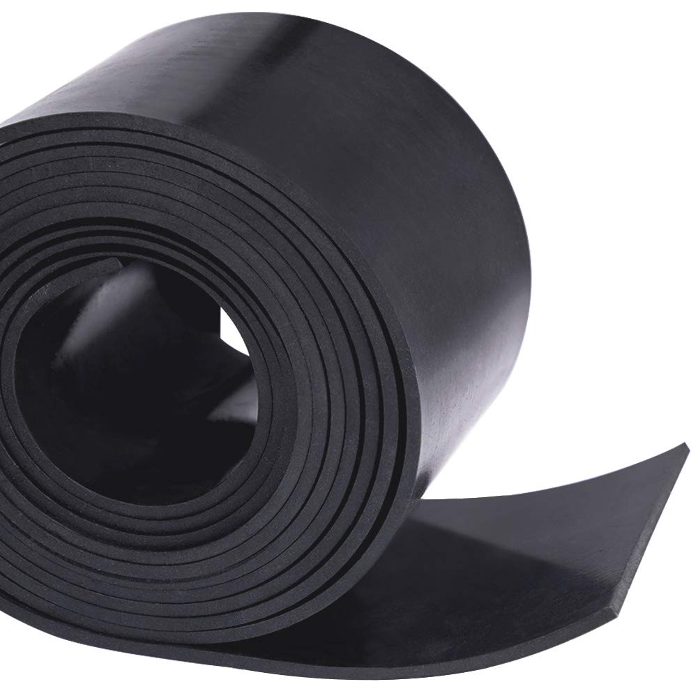 TORRAMI Neoprene Material Rubber Sheet Roll 1/8 (.125) inch T X 4 inch W X 10 Feet, DIY Gaskets for Sealing,Protection, Abrasion
