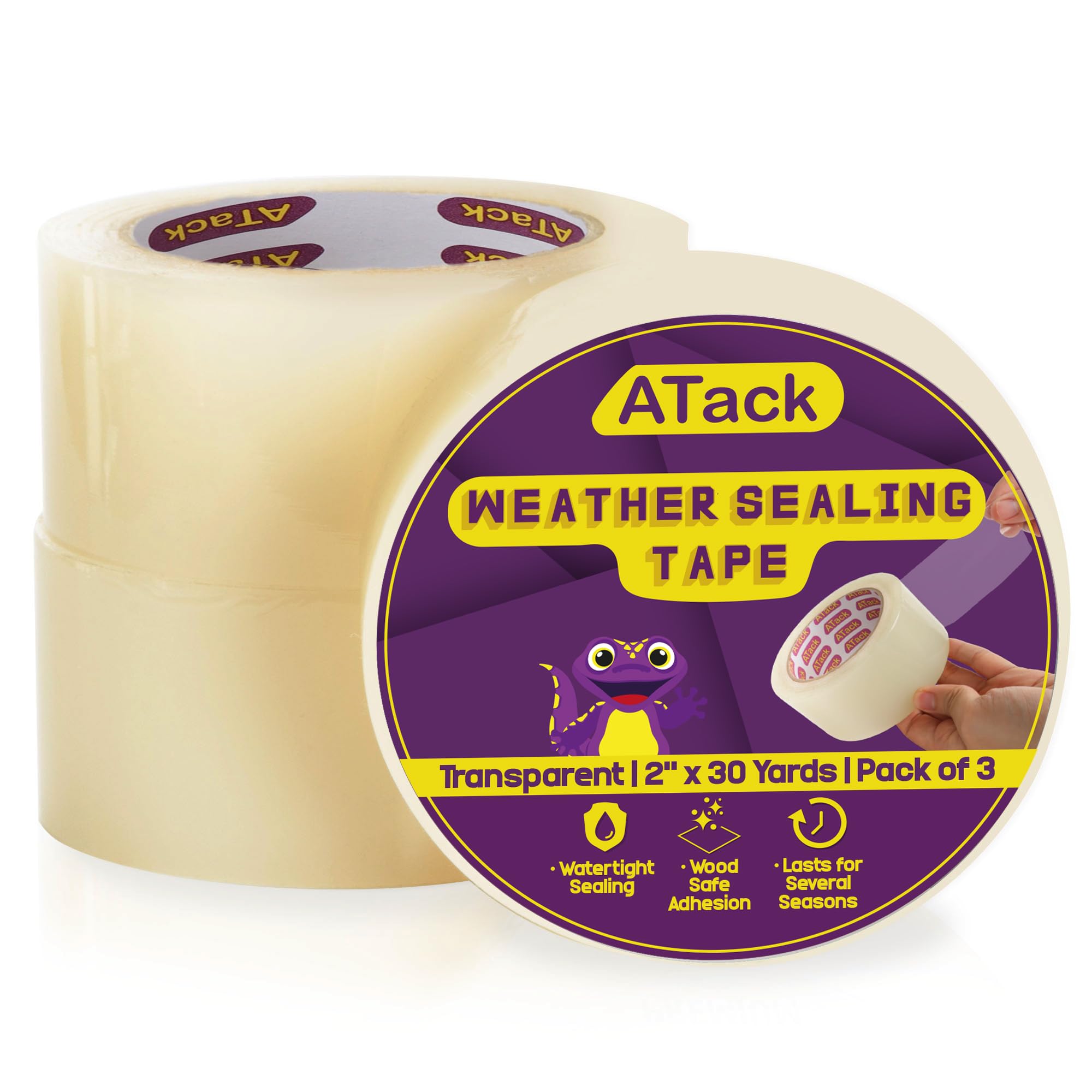 ATack Window Weather Seal Tape for Windows and Doors 2 x