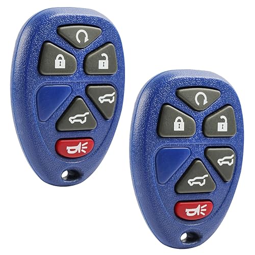 USARemote Key Fob Keyless Entry Remote fits 2007-2014 Chevy Tahoe Suburban / 2007-2014 Cadillac Escalade / 2007-2014 GMC Yukon (Blue), Set