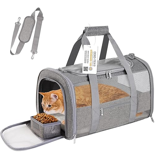 CUSSIOU Cat Carrier, Dog Carrier, Pet Carrier for Small Dogs Medium Cats Puppies Under 15 Lbs, TSA Airline Approved Carrier Soft