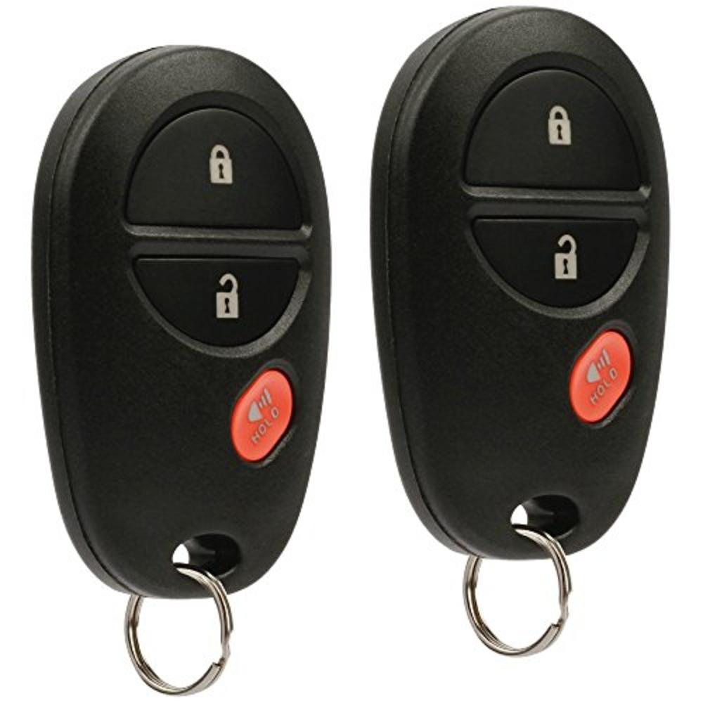 USARemote Key Fob Keyless Entry Remote fits Toyota Tacoma Tundra Sienna Sequoia Highlander (GQ43VT20T), Set of 2
