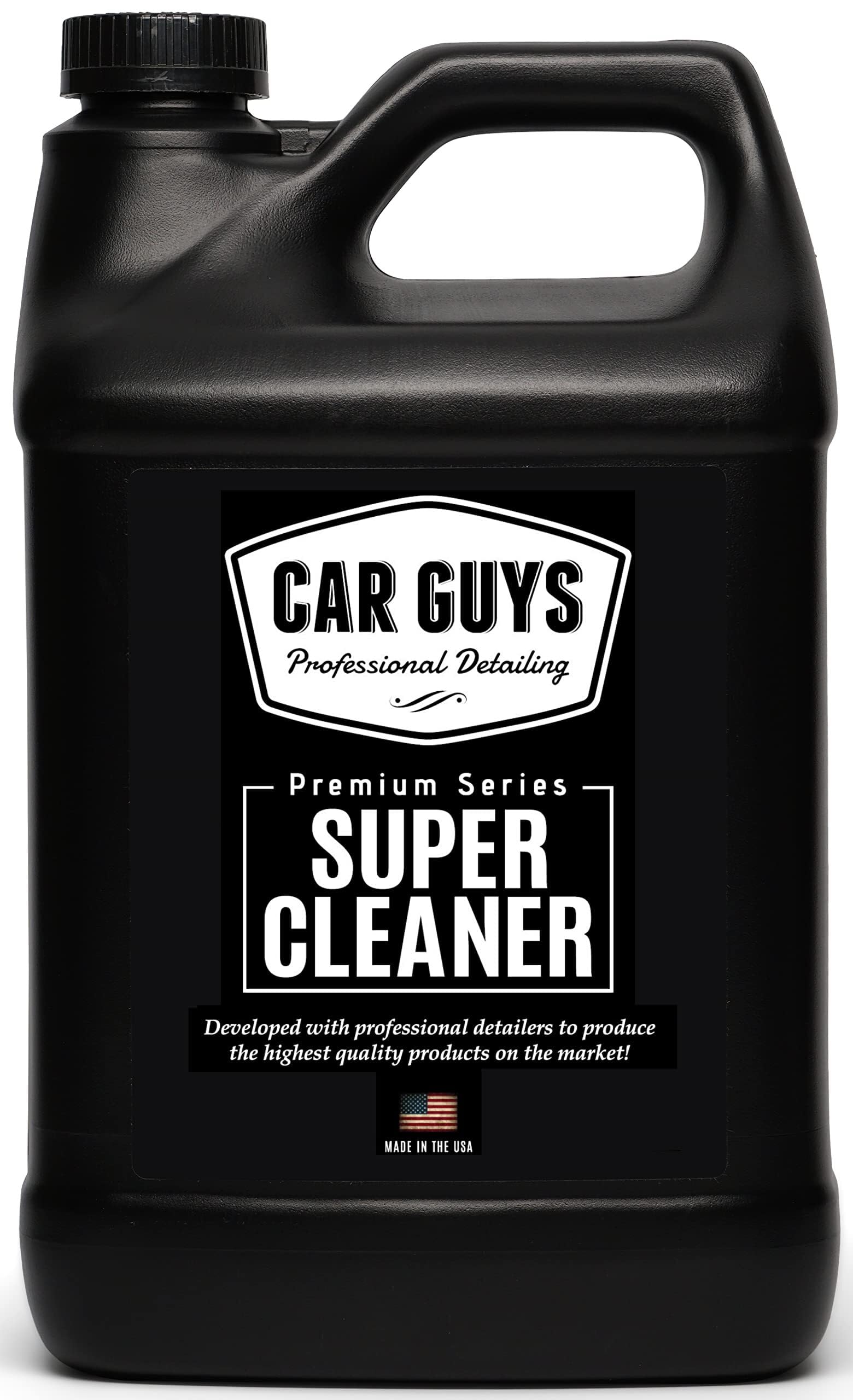CAR GUYS Super Cleaner 1 Gallon Refill | Effective Car Interior Cleaner | Leather Car Seat Cleaner | Stain Remover for Carpet, U