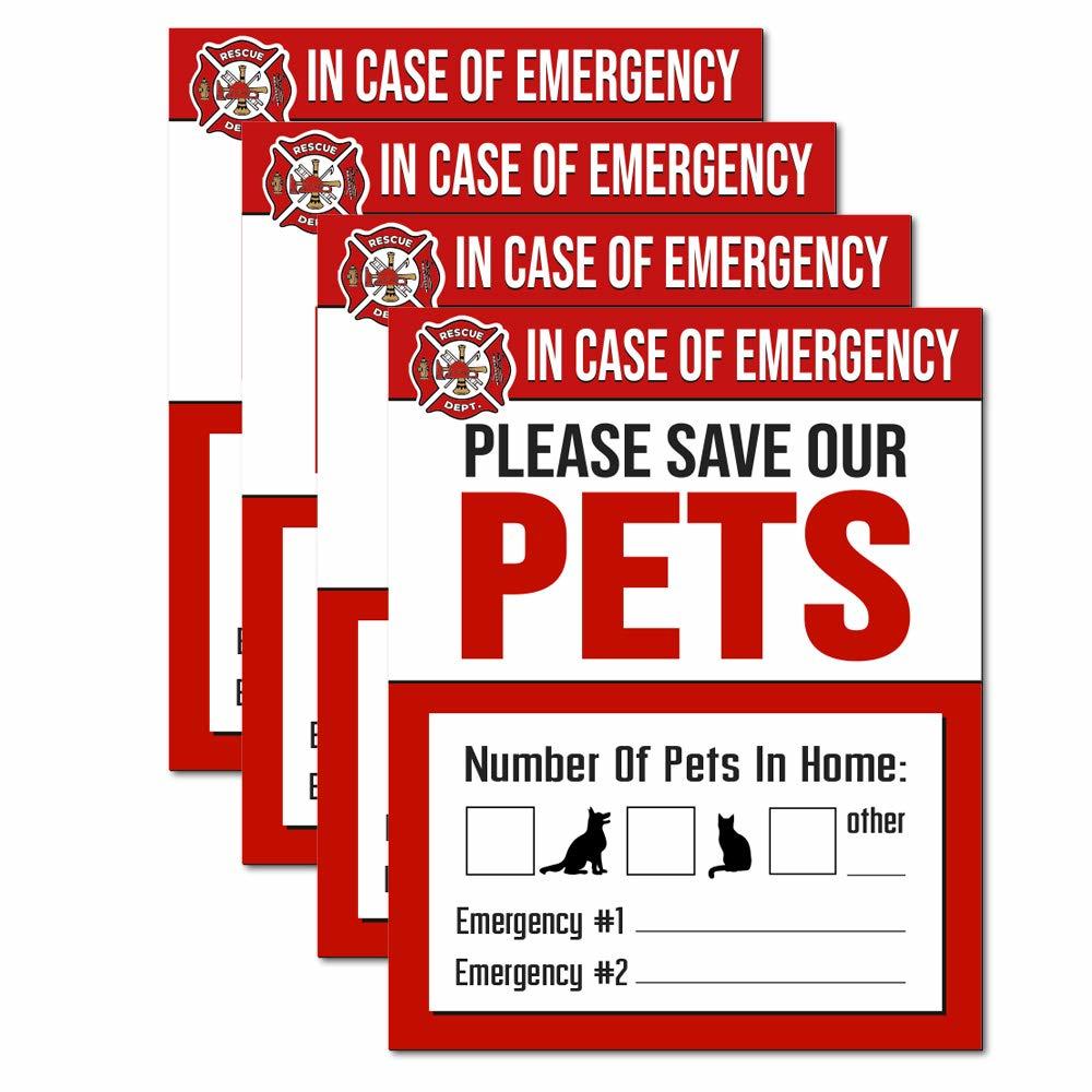 Pet Rescue Sticker IT'S A SKIN Pet Rescue Sticker Fire Safety - Window Sticker - Save Our ...