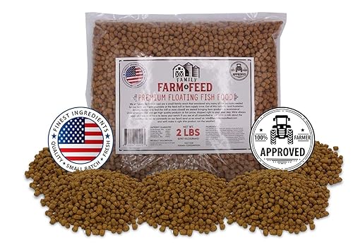 FAMILY FARM AND FEED | Premium Floating Fish Food | Pond and Lake | Pellets | 2 Pounds