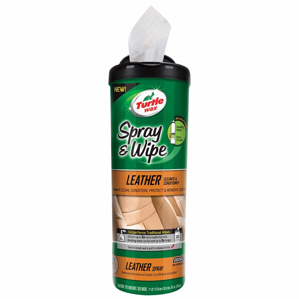Turtle Wax 50941 Spray & Wipe Leather Cleaner & Conditioner