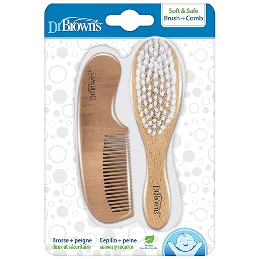 Dr. Brown's Soft and Safe Baby Brush + Comb