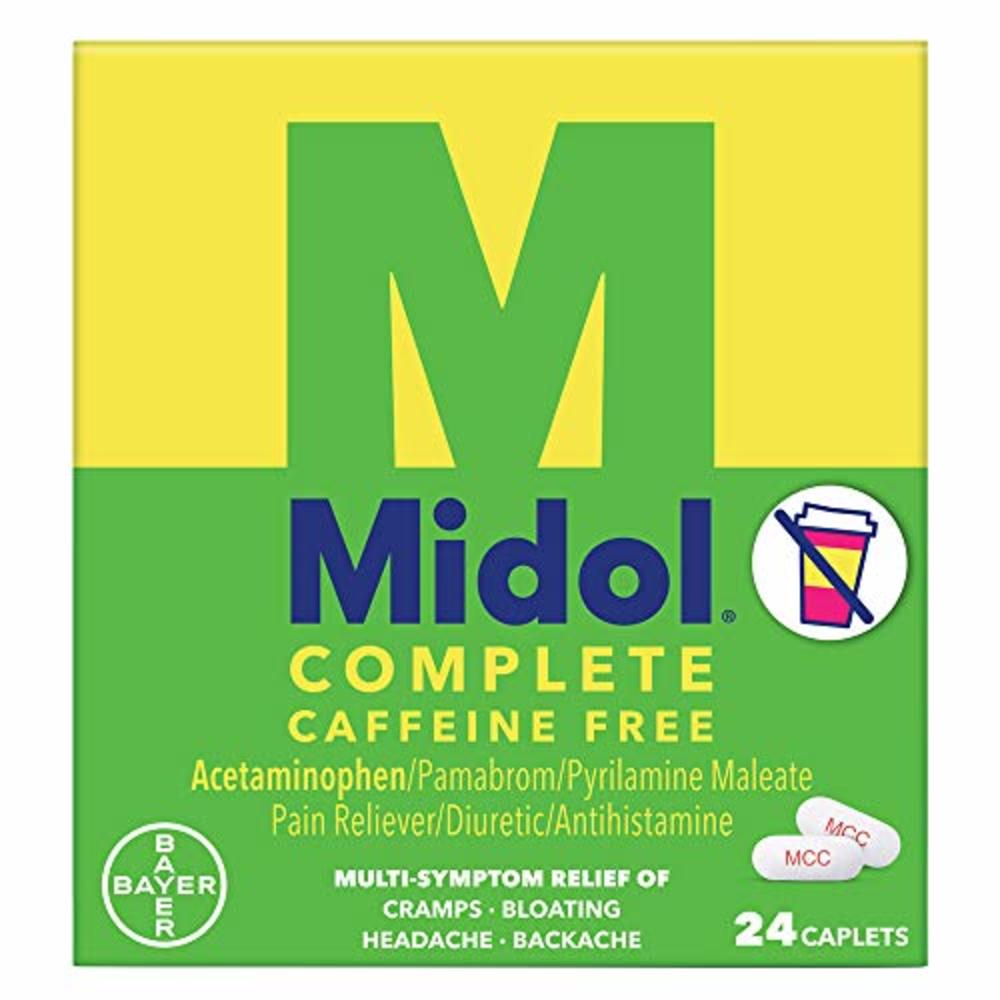 Midol Pacjet Midol Complete Caffeine Free Caplets 24ct: Midol Complete Caffeine Free ...