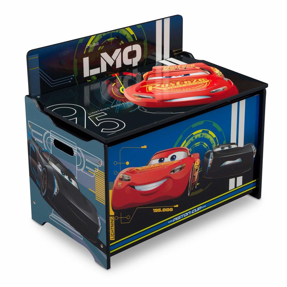Delta Children Deluxe Toy Box, Disney/Pixar Cars