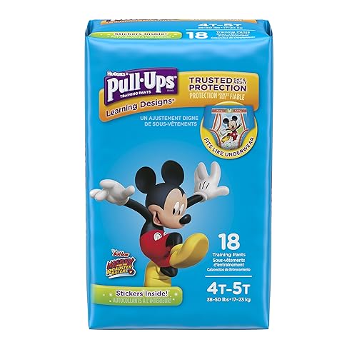 Pull-Ups Learning Designs Potty Training Pants for Boys, 4T-5T (38-50 lb.), 18 Ct. (Packaging May Vary)
