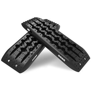 Stegodon STEGODON Traction Boards Off-Road Recovery Boards Tire Ladder 4WD Traction  Mats for Truck,Mud,Snow,Sand(Black-Slim)