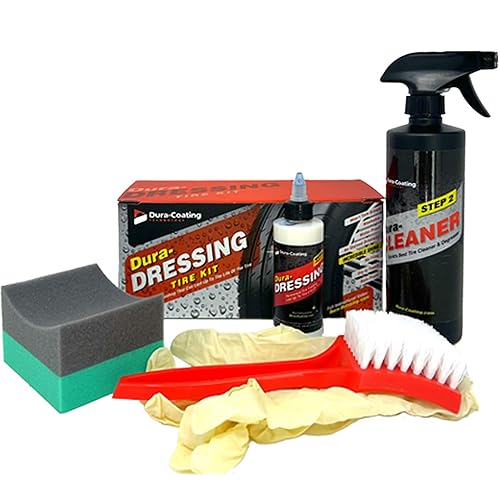 Dura-Coating Technology Dura-Dressing Total Tire Kit, Single Car Kit - All Inclusive Tire Shine, and Cleaner Kit for a Lasting Shine and Brilliant Finis