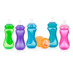Nuby Plastic No-Spill Sport Sipper, 10 Ounce Colors May Vary