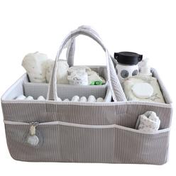 Lily Miles Baby Diaper Caddy - Organizer Tote Bag for Infant Boy or Girl - Baby Shower Basket - Nursery Must Haves - Registry Fa