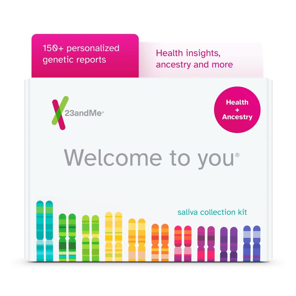 23andMe Health + Ancestry Service: Personal Genetic DNA Test Including Health Predispositions, Carrier Status, Wellness, and Tra